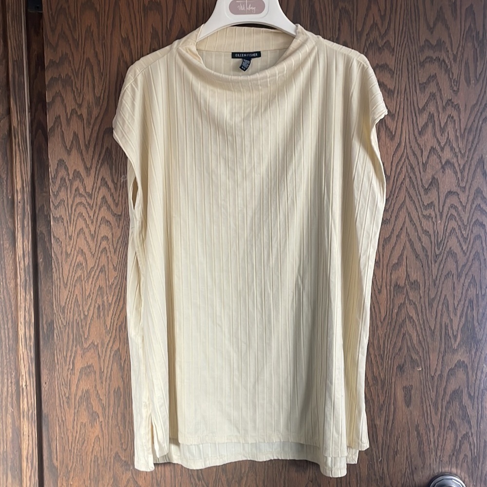 Pale Yellow Eileen Fischer Top XL‎